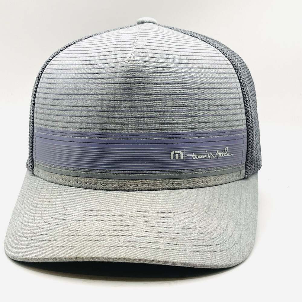 Travis Matthew Charcoal Grey Small Medium S/M Flex Fit Hat Cap Golf